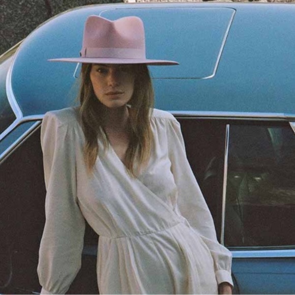 LACK OF COLOR DUSTY PURPLE DREAMER RANCHER WESTERN WOOL FEDORA HAT NWT - Picture 3 of 7